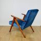 B-310 VAR armchair sea blue blue velvet - 2 pieces available