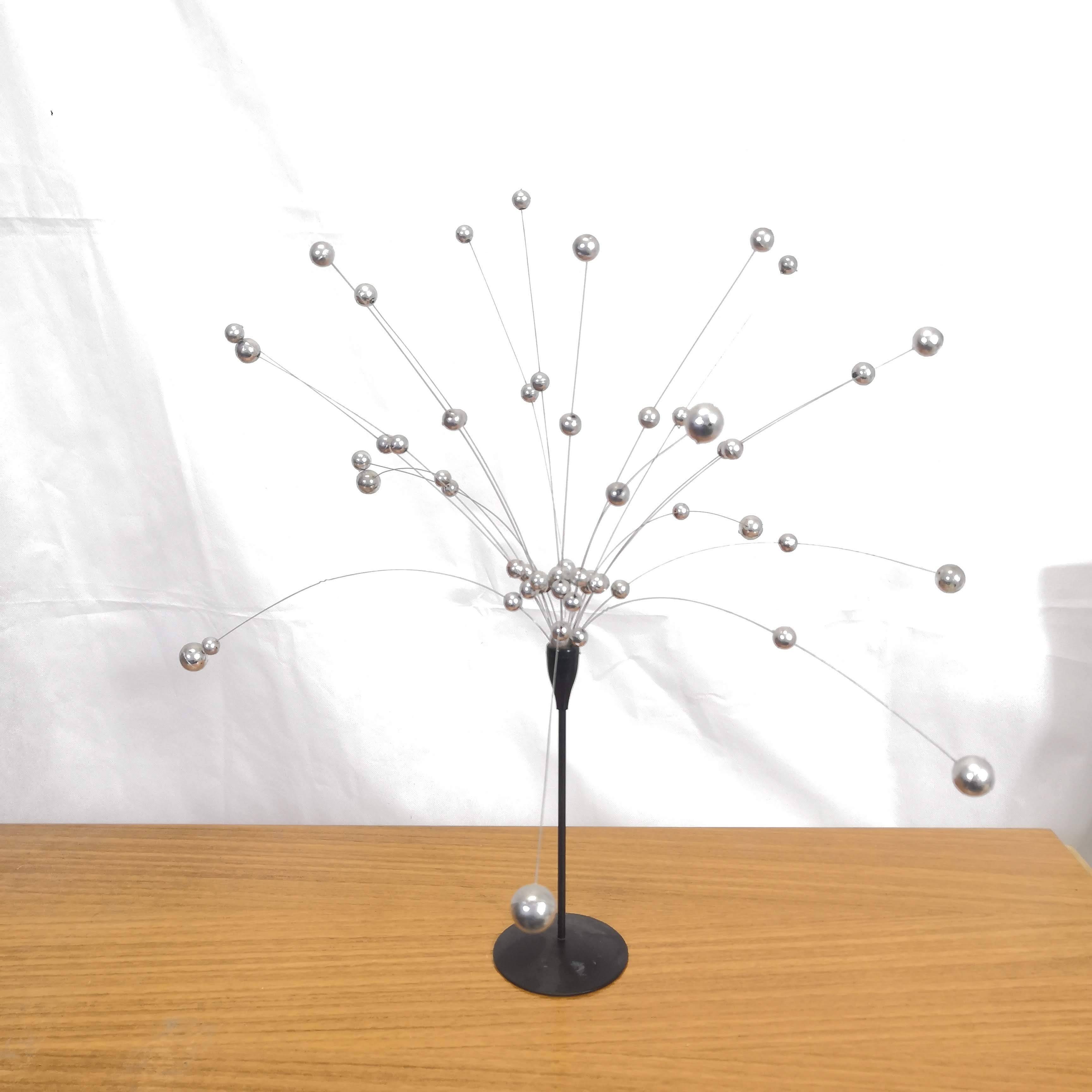 Vintage silver table mobile