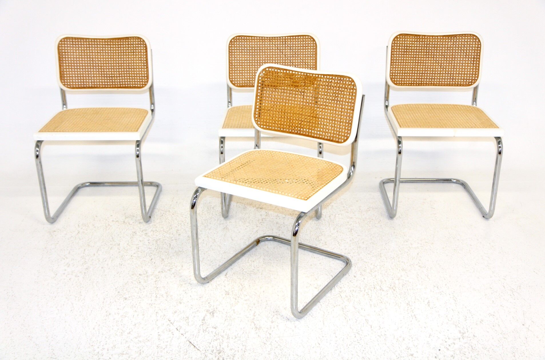 Set de 4 chaises "B32", Marcel Breuer, Italie, 1990