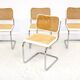 Set de 4 chaises "B32", Marcel Breuer, Italie, 1990