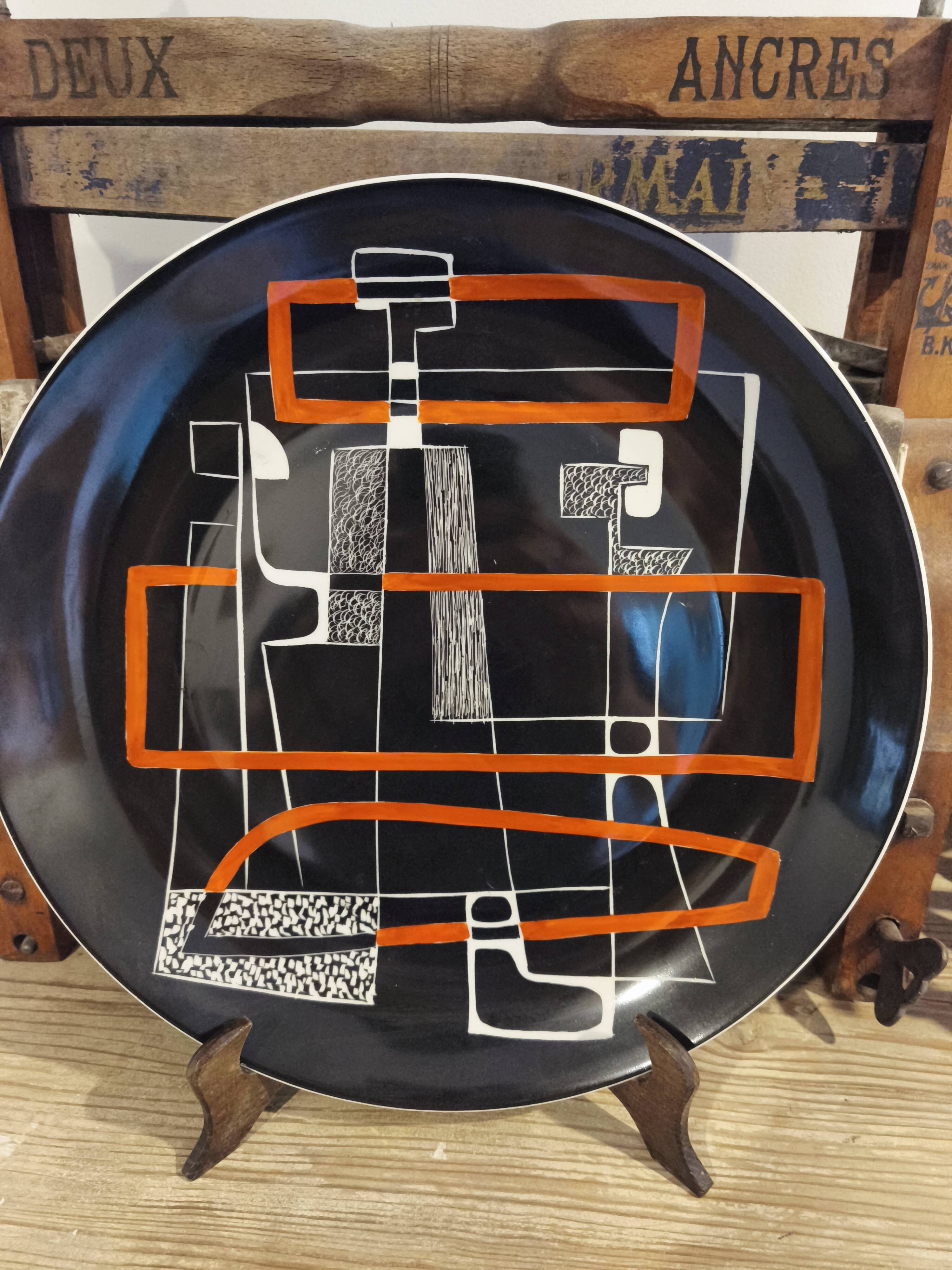 New Look , decorative plate, Karolina, 1960s