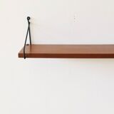 Wall shelf L82cm metal and wood