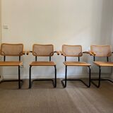 Fauteuils f62 Cesca par Marcel Breuer