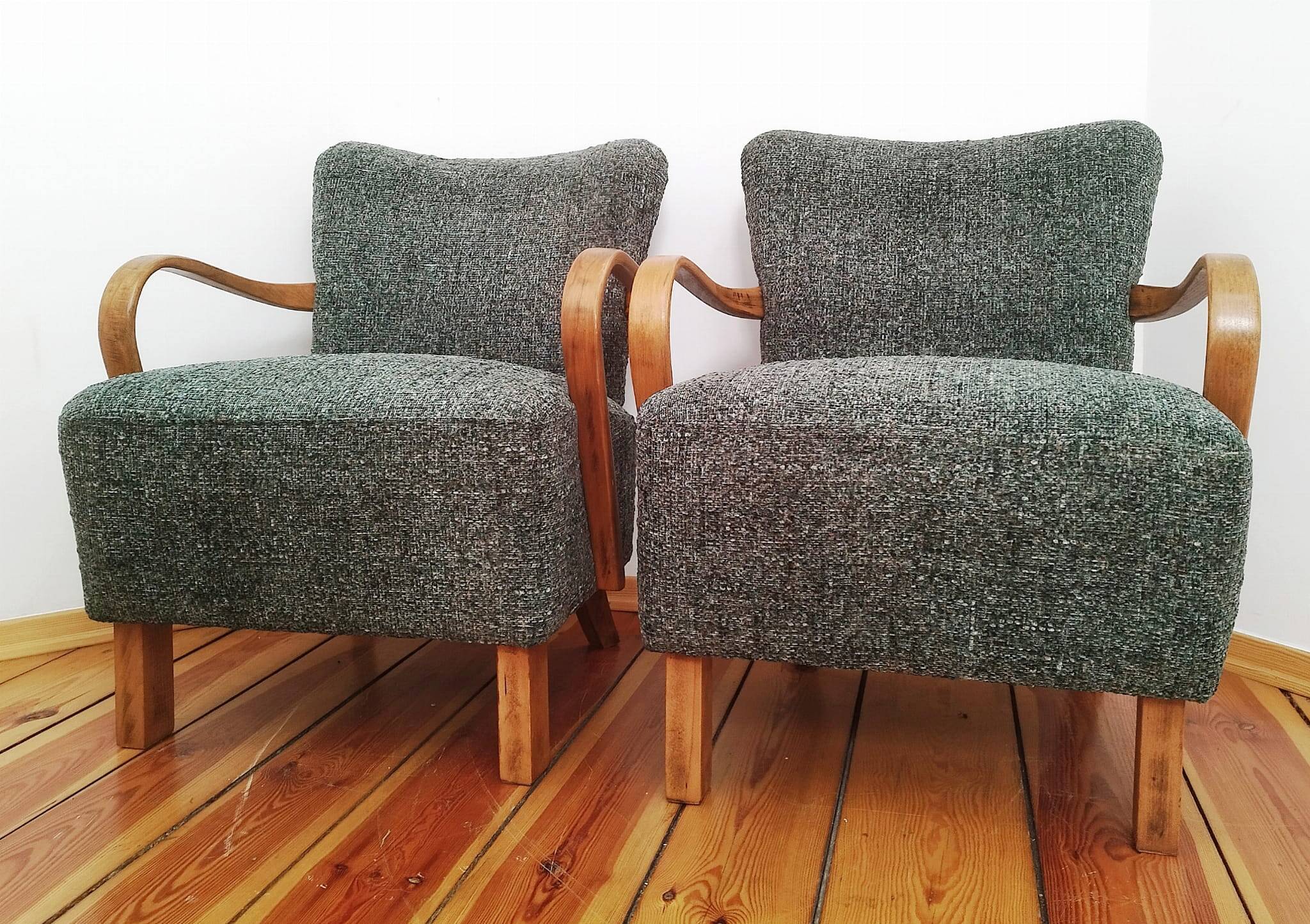 H 237 Armchairs by J. Halabala for Up Závody, Czechoslovakia, 1960s, Set of 2