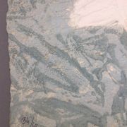A carborundum engraving, towards the peaks, 1992, by bernard alligand.