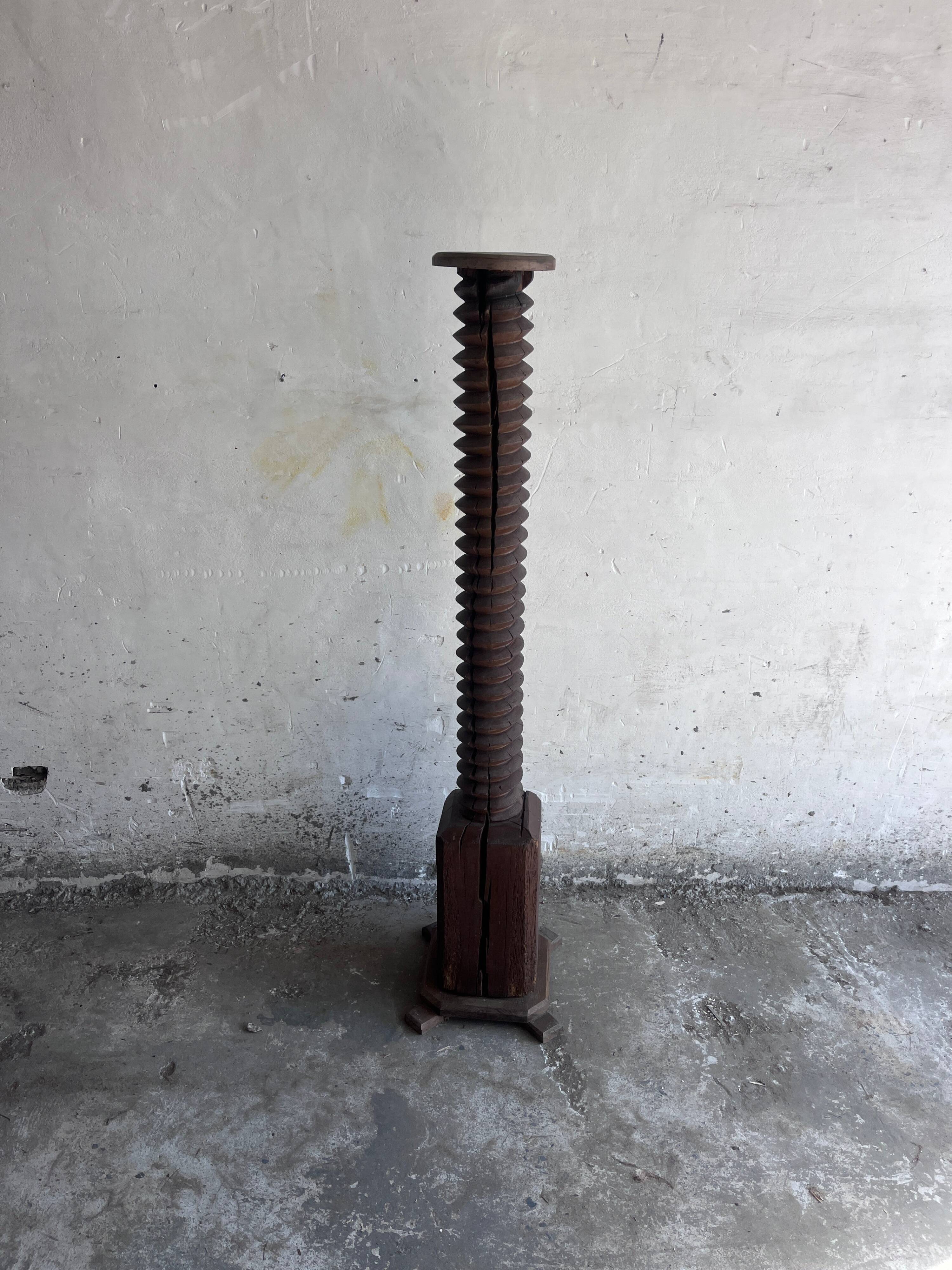 Ancient pedestal from a wine press.