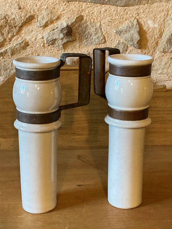 Pots de chocolatière de bistrot, fin XIXe siècle