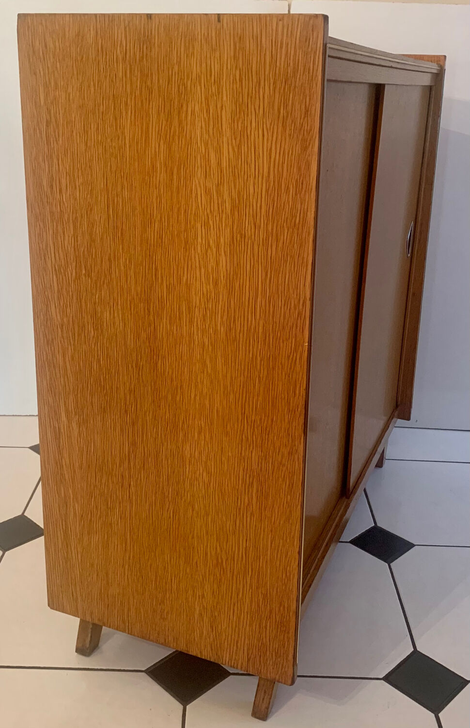 Vintage shoe cabinet feet compass