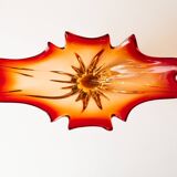 Red Murano glass bowl