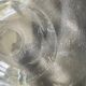 Antique bowl or salad bowl in engraved crystal, floral motif, signed "Delvaux P"