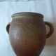 Vase with two handles in terracotta numbered "7"