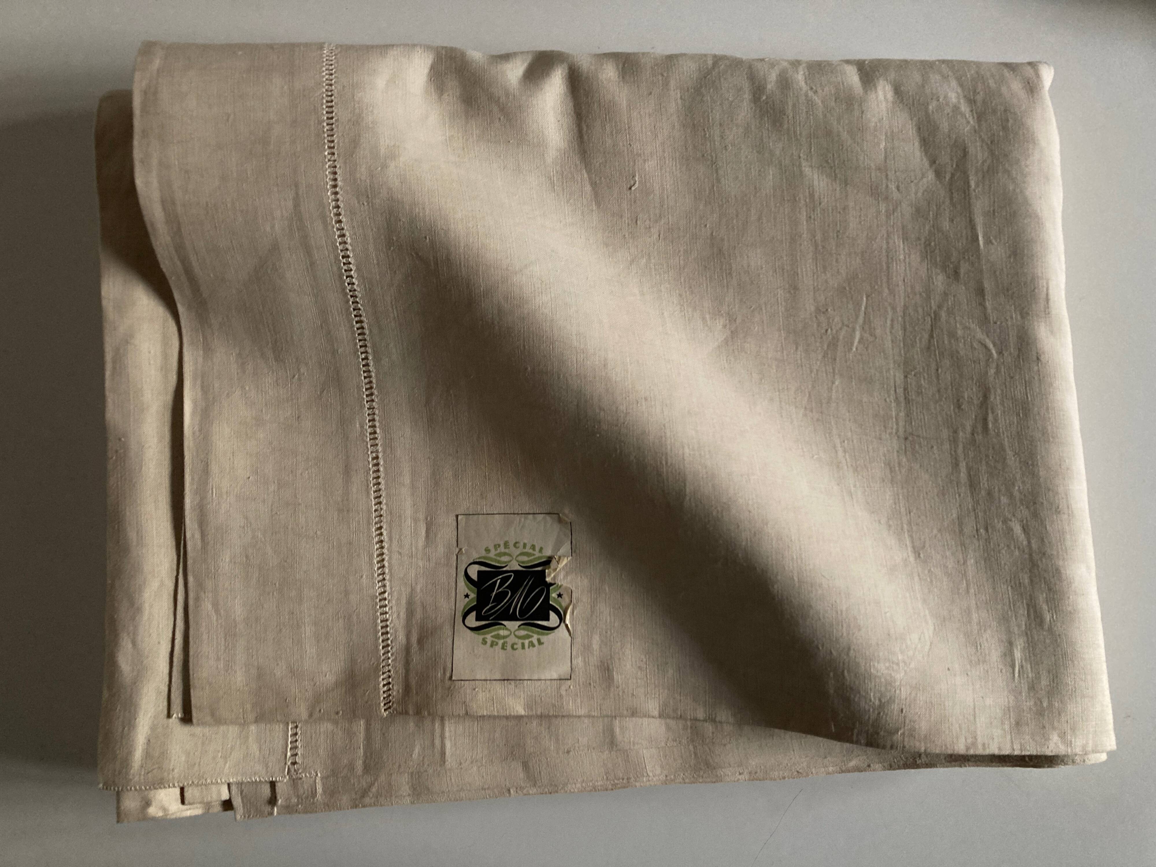 Reserve sheet for trousseau in linen canvas 1950 Le Bon Marché