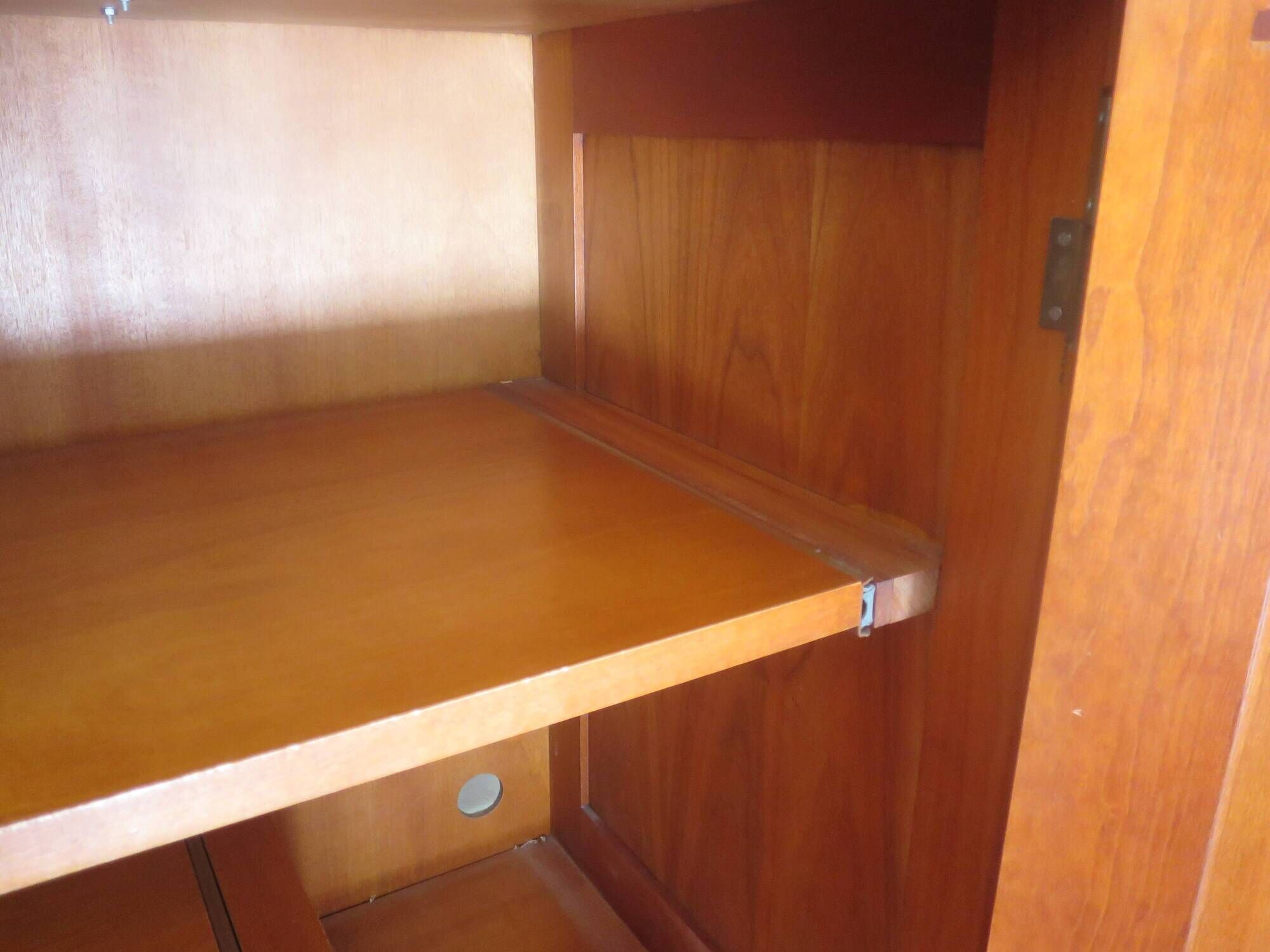 Occasional furniture - TV unit - Rotating tray - Louis Philippe - Solid wood