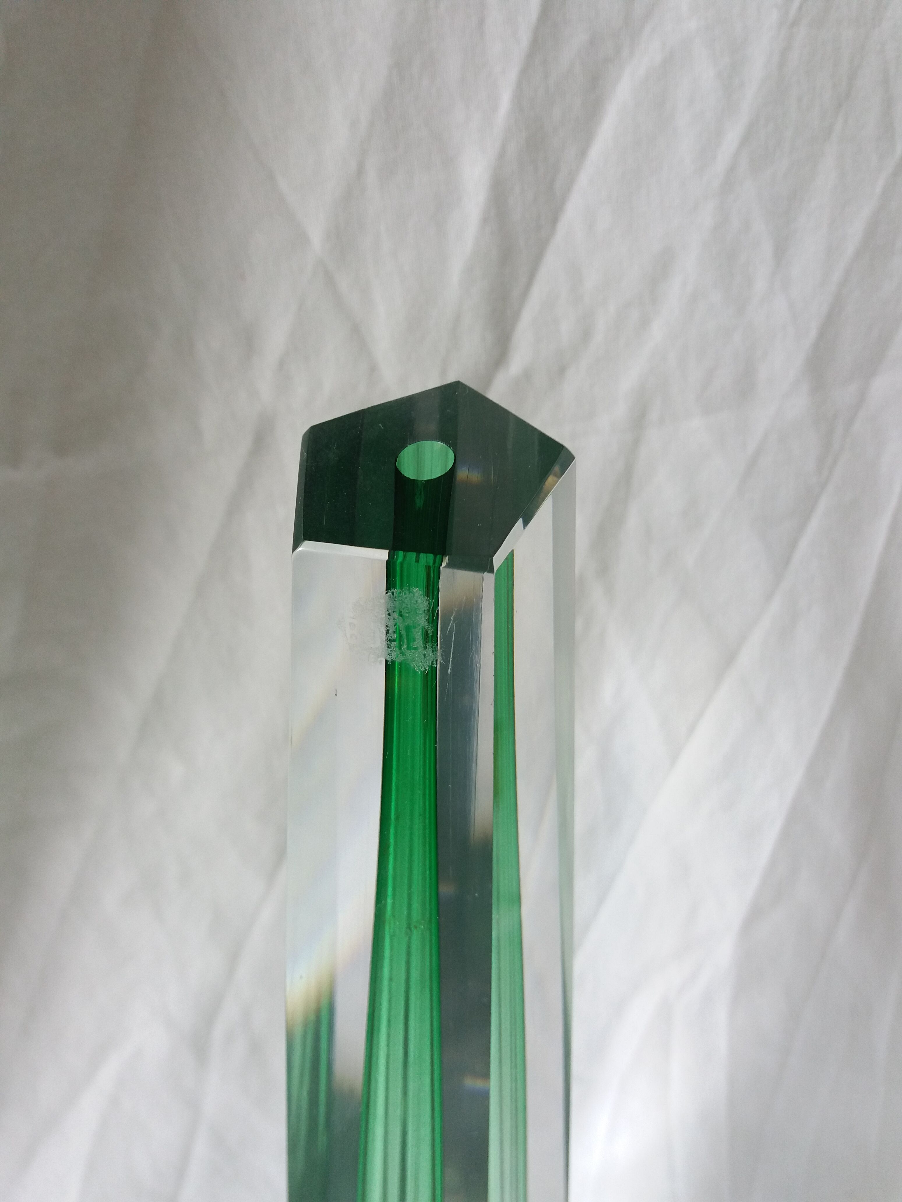 Bohemian crystal soliflore vase