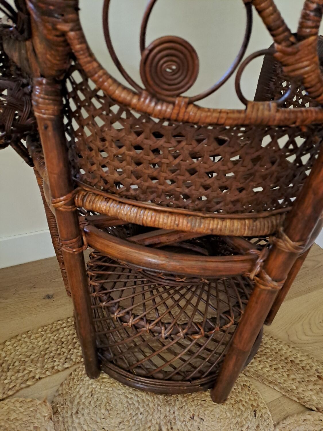 Emmanuelle rattan armchair