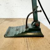 Vintage Green Enamel Bank Lamp, 1950s