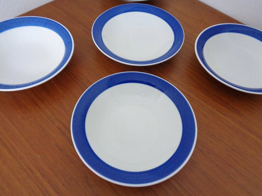 Swedish Stoneware Koka Soup Plates by Hertha Bengtson for Rörstrand, 1960s, Set of 6
