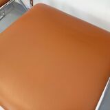 4 vintage sleigh chairs from the 70s, in designer chrome metal