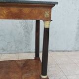 Large Empire period mahogany console table