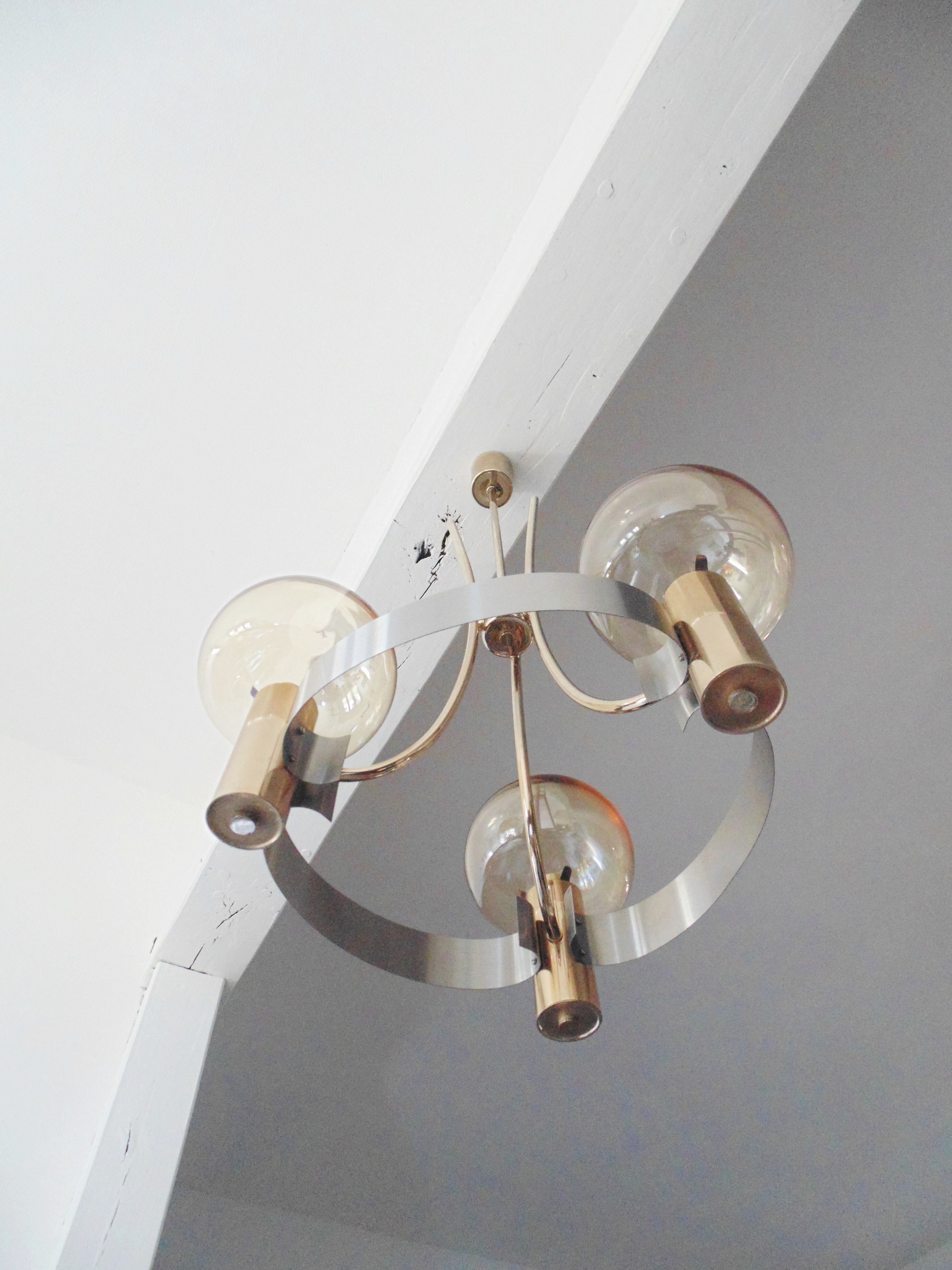 Chandelier vintage 3 lamps