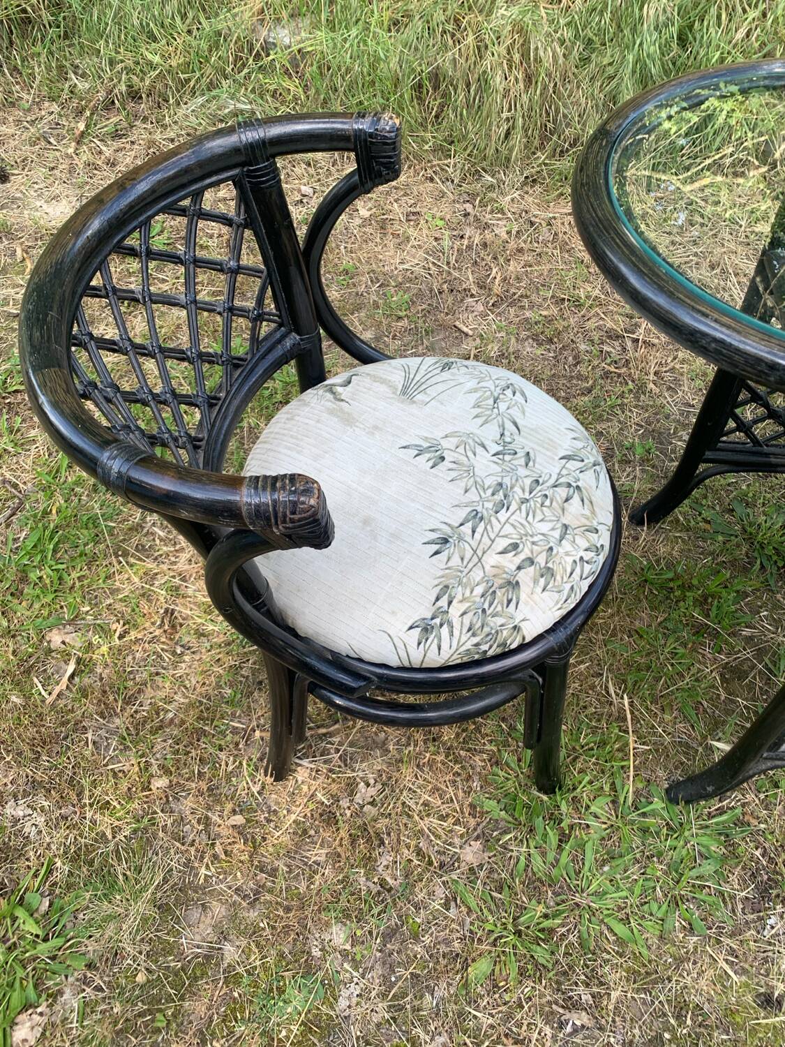 Rattan and bamboo garden furniture from the 70s