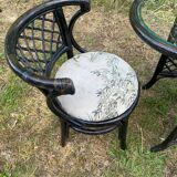 Rattan and bamboo garden furniture from the 70s