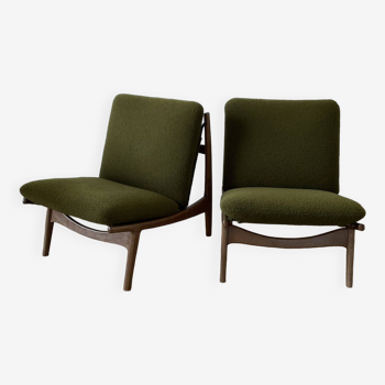 Paire de fauteuils 790 de Joseph André Motte, Steiner, 1960