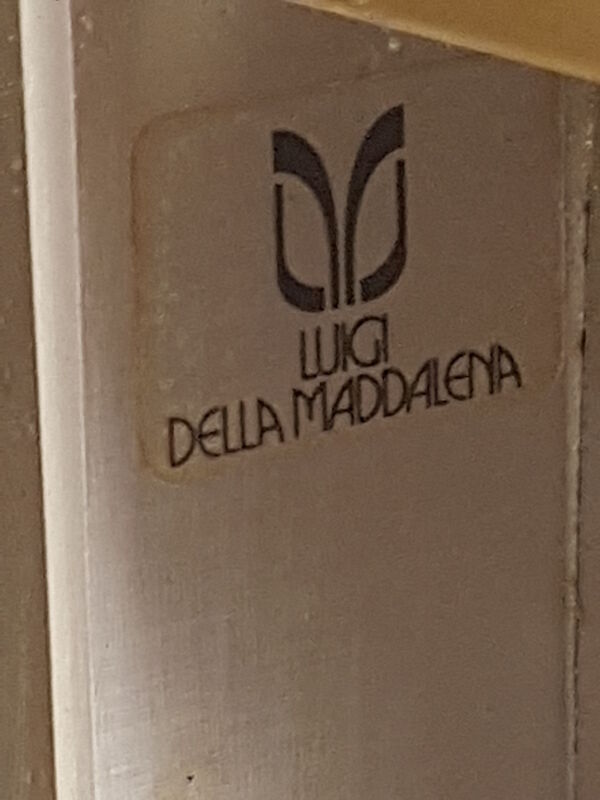 Table basse rectangulaire italienne 1970 1980 de Luigi Della Maddelena vintage