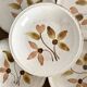 Gien deep plates, floral decoration, 70s