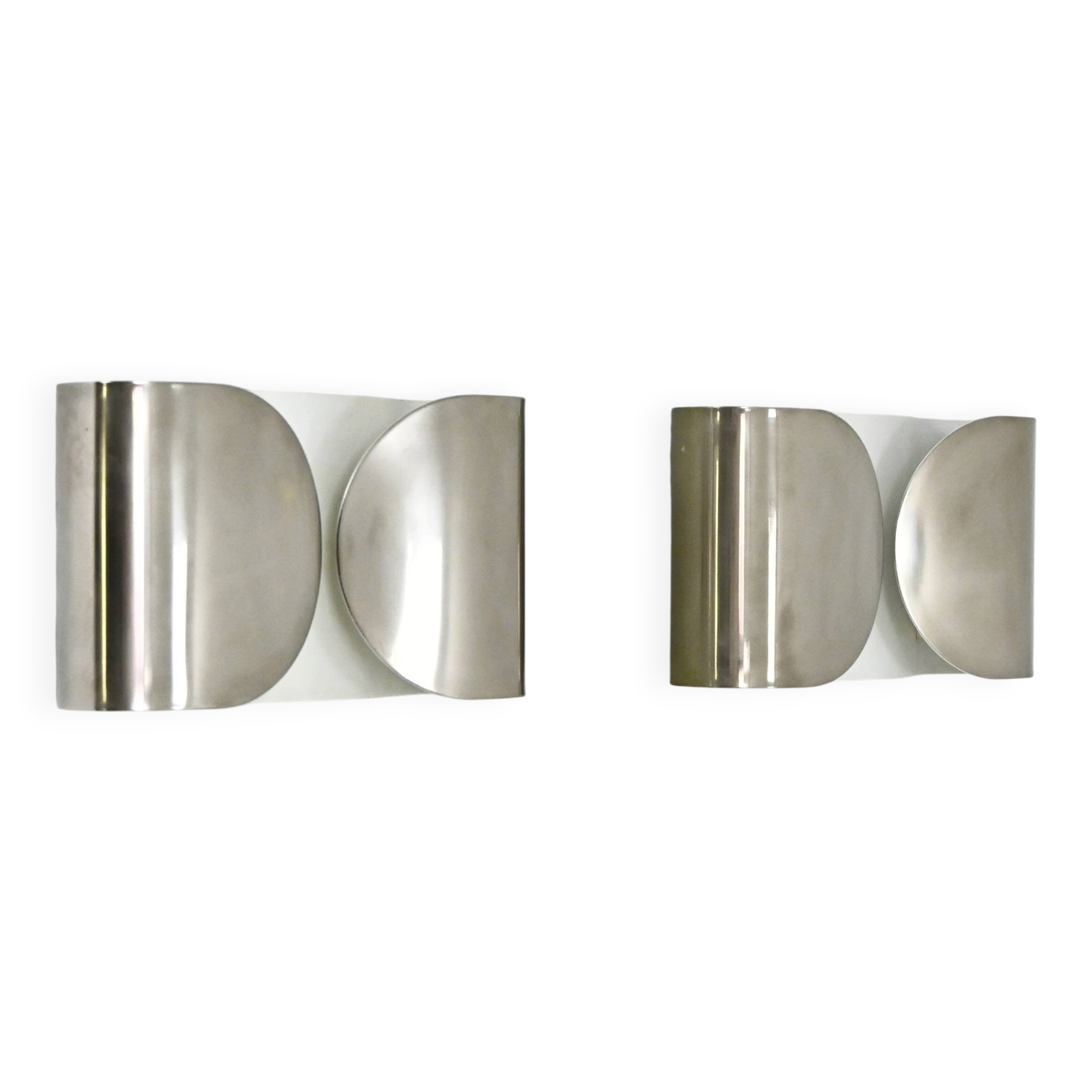 2 "Foglio" wall lights by Tobia & Afra Scarpa for Flos, 1960s.