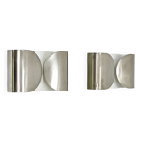 2 "Foglio" wall lights by Tobia & Afra Scarpa for Flos, 1960s.
