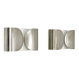 2 "Foglio" wall lights by Tobia & Afra Scarpa for Flos, 1960s.