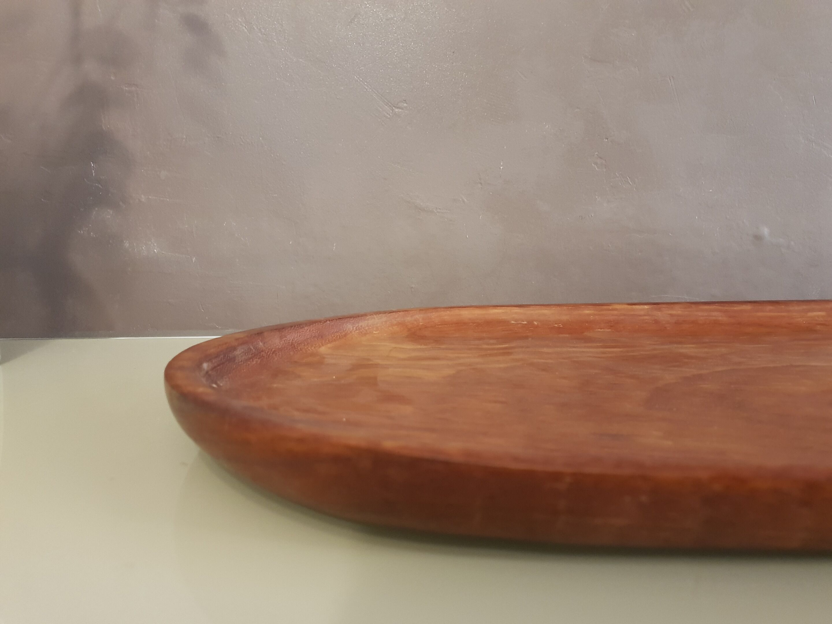 Oval top in exotic wood 1950