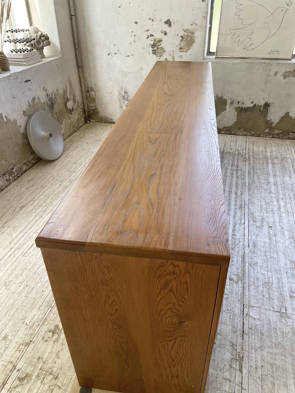 XXL golden oak craft furniture from the 50s