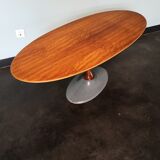 Czech vintage coffee table, wood and metal
