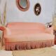 Powder pink toad bench