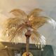 Solid brass palm tree lamp