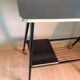 Formica TV table and compass feet, vintage years 60/7