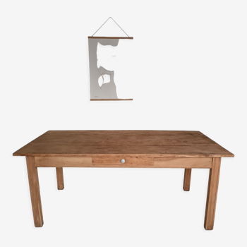 Table de ferme restaurée