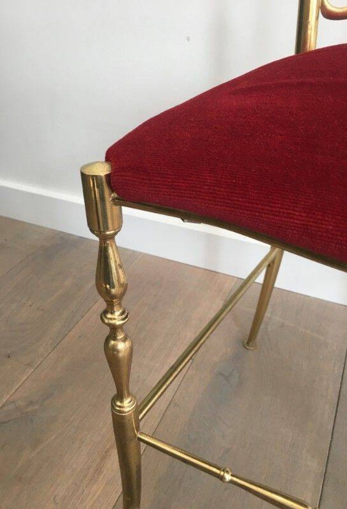 Chiavari chair in brass