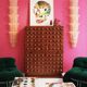 Brutalist Style Italian Dry Bar made of Wood and Glass, Drinks Cabinet