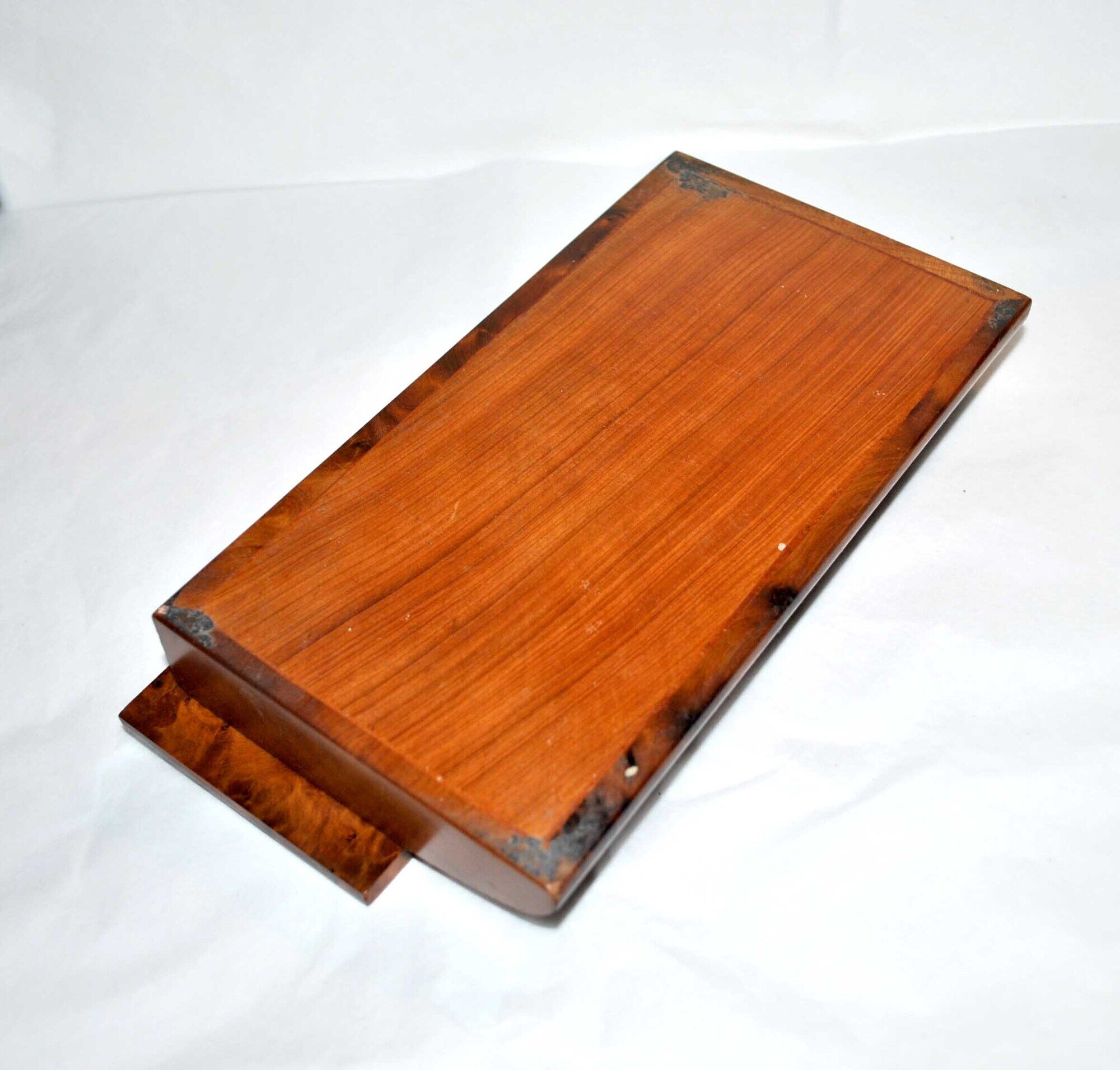 Wooden magnifying glass pen tray - Fountain pen pens in tuya