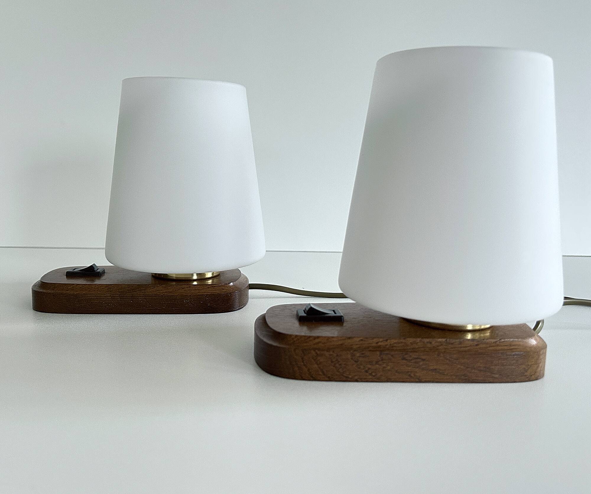 Pair of Scandinavian bedside lamps 60