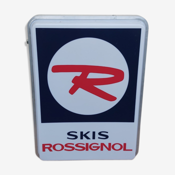 Enseigne lumineuse vintage skis Rossignol