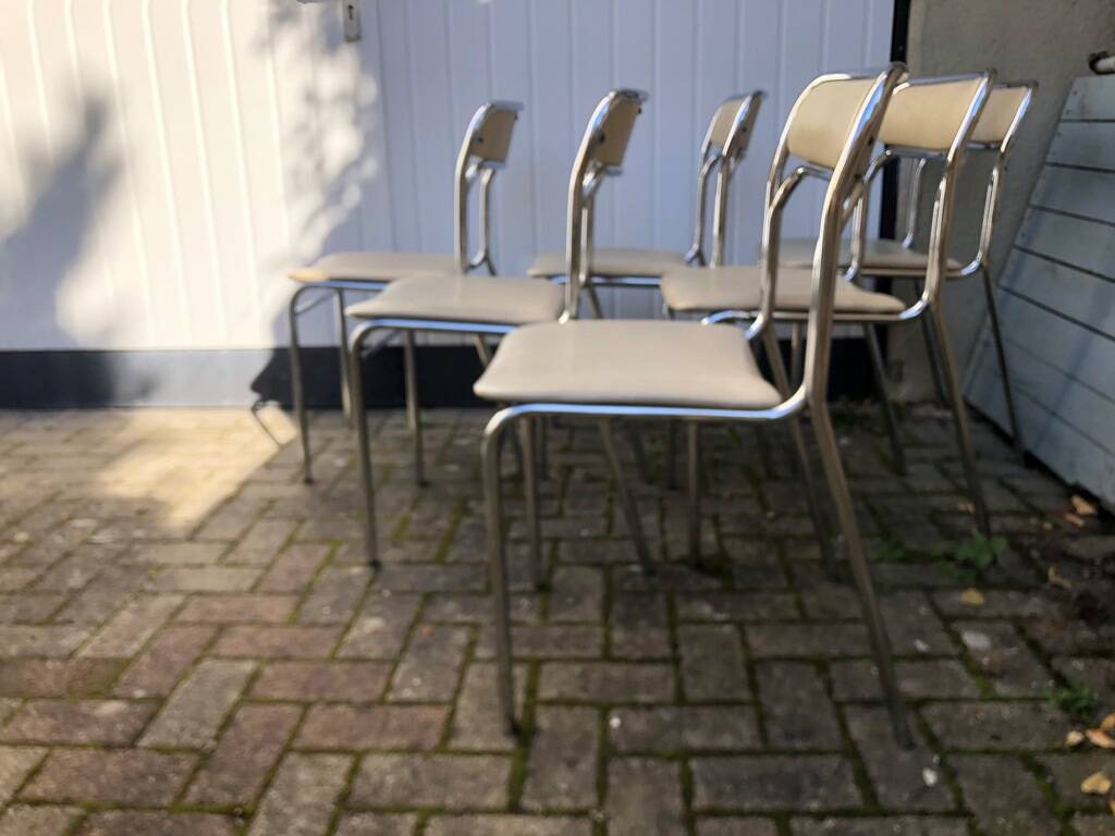 6 vintage Souvignet chairs