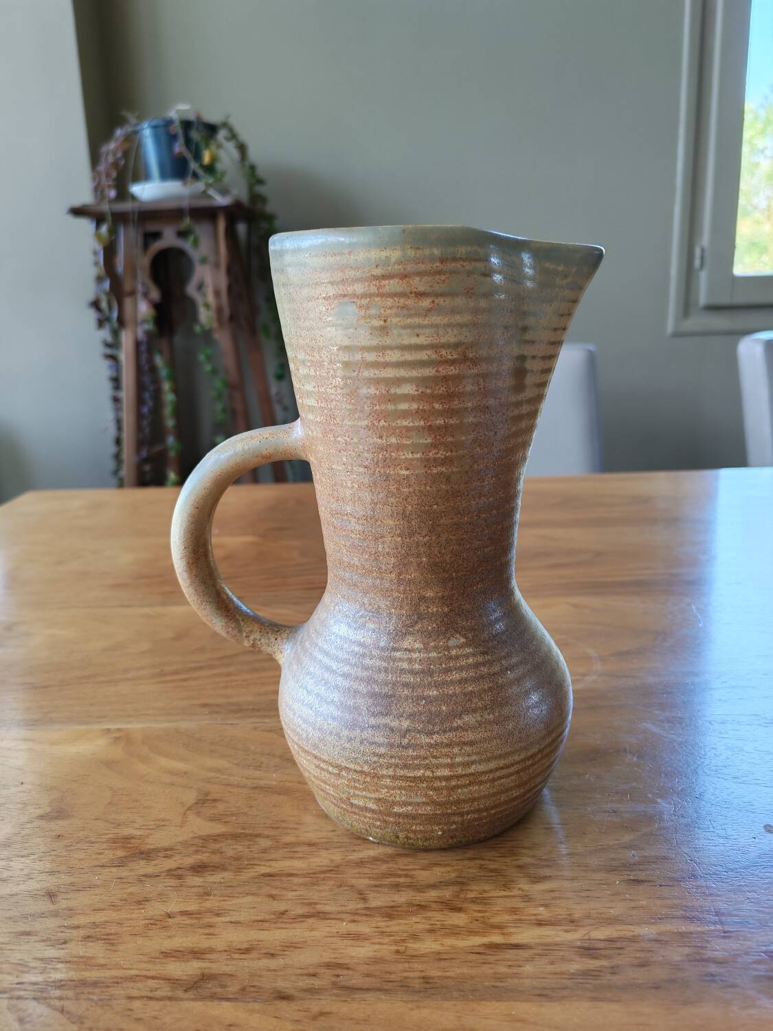 Vintage stoneware jug Crespo Digoin