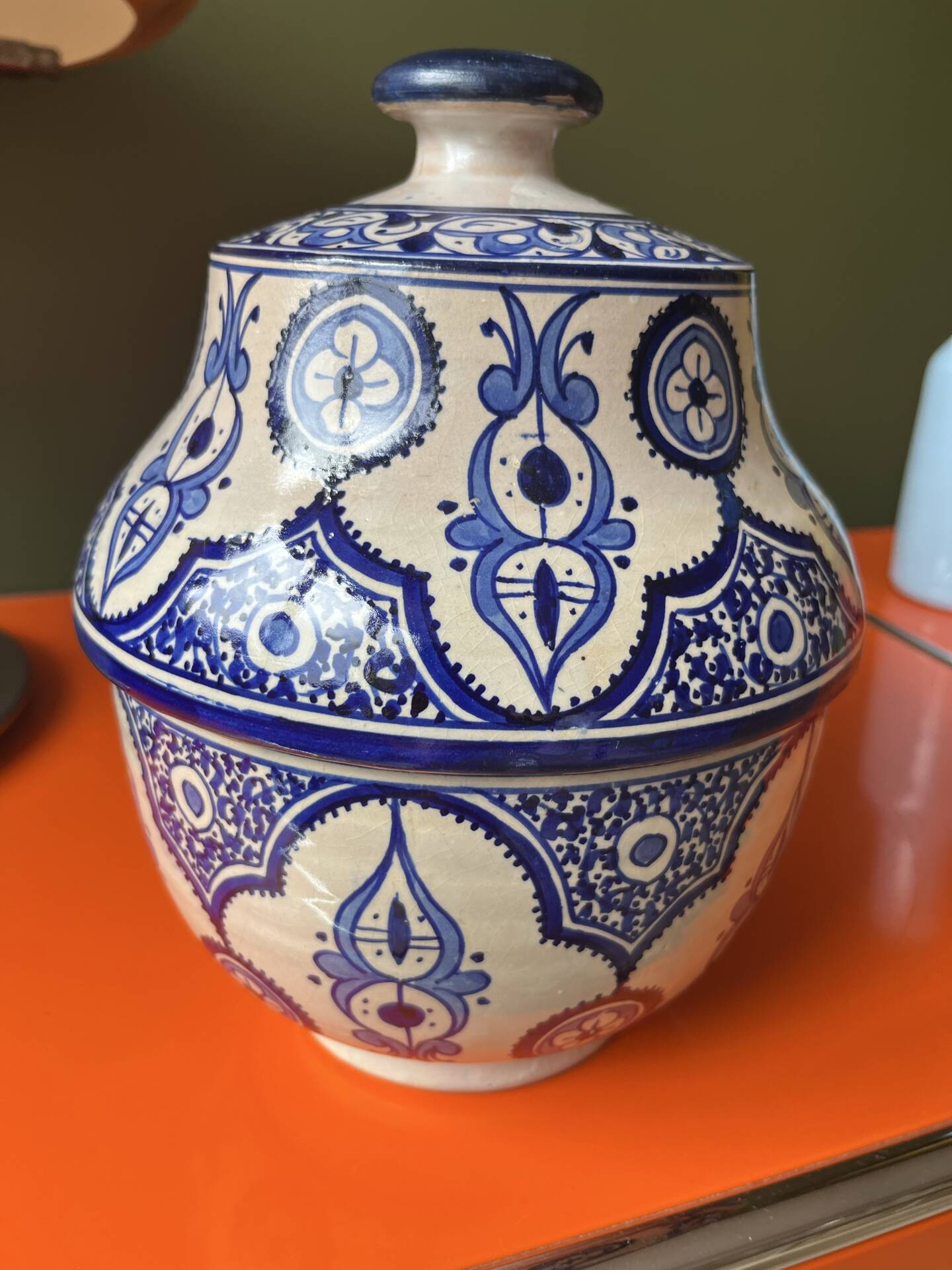 Ancient ceramic pot from Fès.