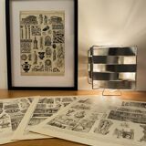 Lithographie gravure sur l'art Grec de 1897