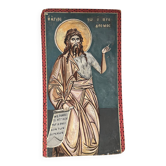 Dieu grec, huile sur carton, icône