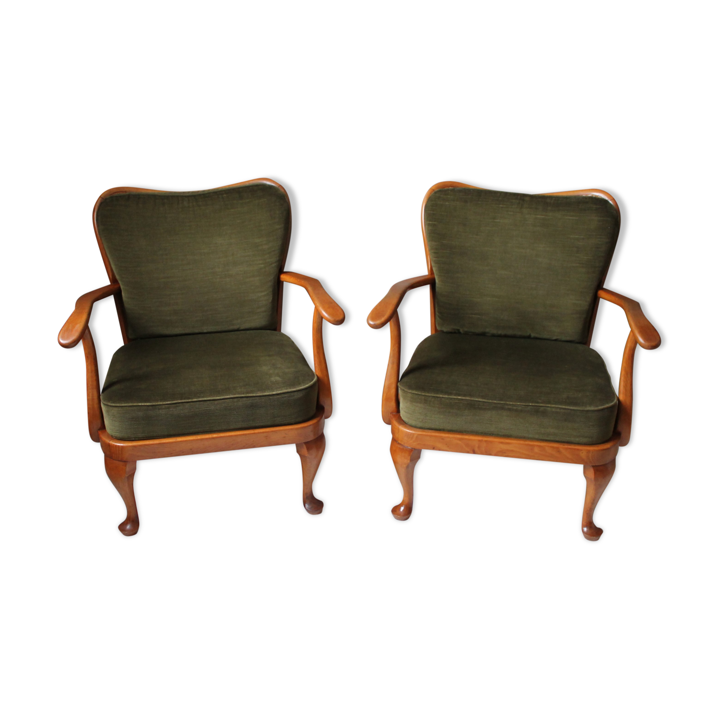 Pair English Chair nineteenth Chippendale style
